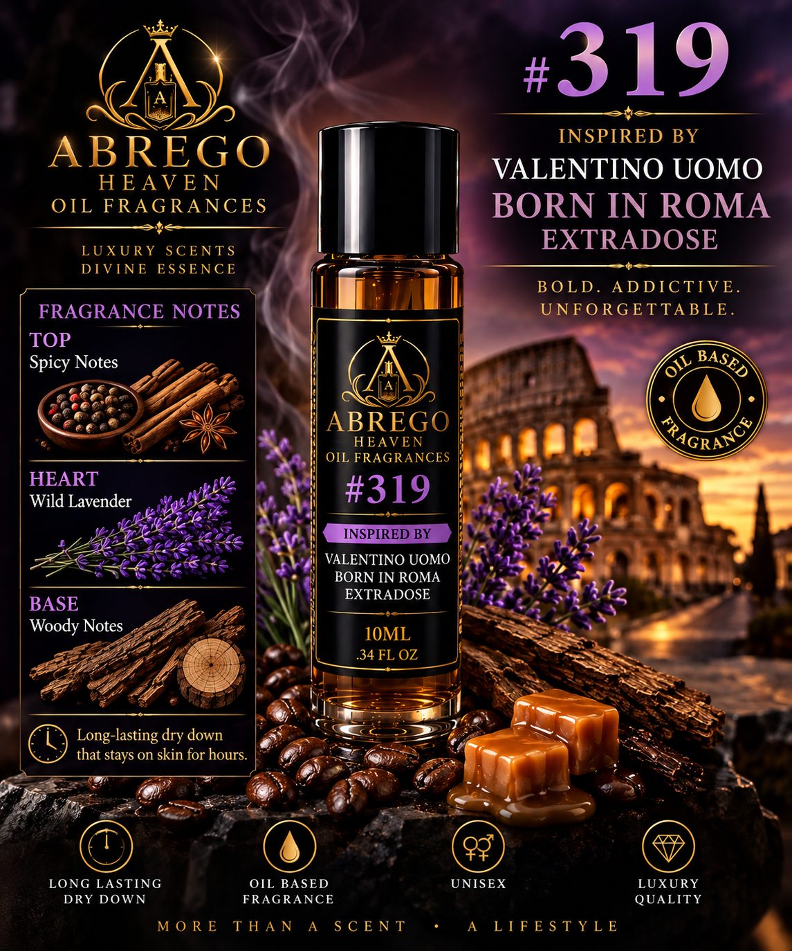 #319 — Inspired by Valentino Uomo Born in Roma Extradose | Fragrance Oil | 10 mL