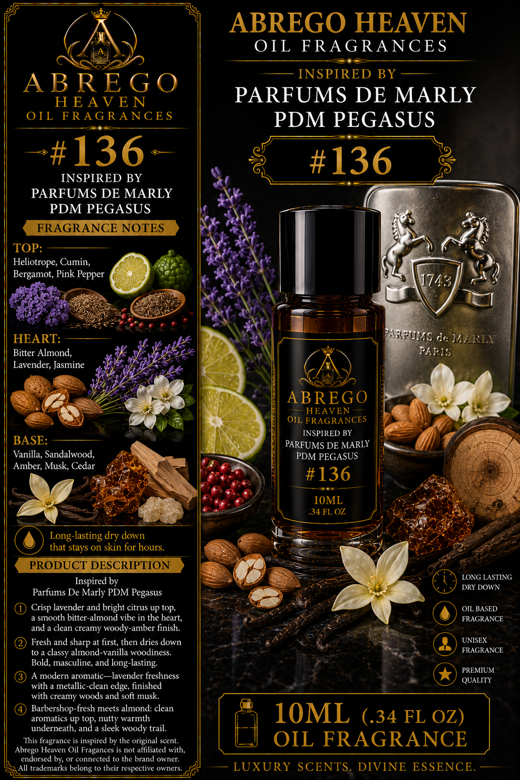 Abrego Heaven #136 - Inspired by Parfums De Marly PDM Pegasus