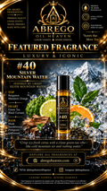 Abrego Heaven Oil Fragrances #40 INSPIRED BY CREED SILVER MOUNTAIN WATER