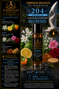 Abrego Heaven Oil Fragrances #204 - Inspired by Nikos Sculpture Homme