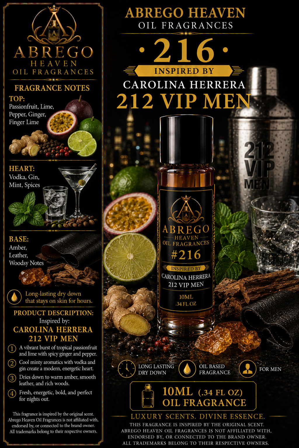 #216 - Inspired by Carolina Herrera 212 VIP Men