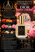 Miss Cherie #47 with your clear bottle and gold cap