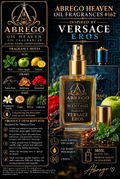 Square 30ml bottle with black-and-gold Abrego Heaven logo